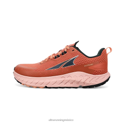 Altra mujer naranja roja fuera de la carretera zapatos de pista 8B8BH47