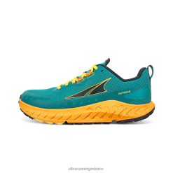 Altra mujer verde azulado/amarillo fuera de la carretera zapatos de pista 8B8BH51